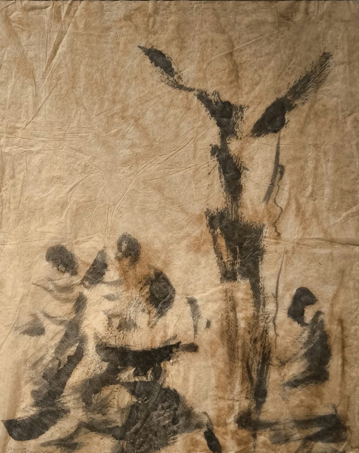 Art Title Untitled, Chinese ink on handmade rice paper #9