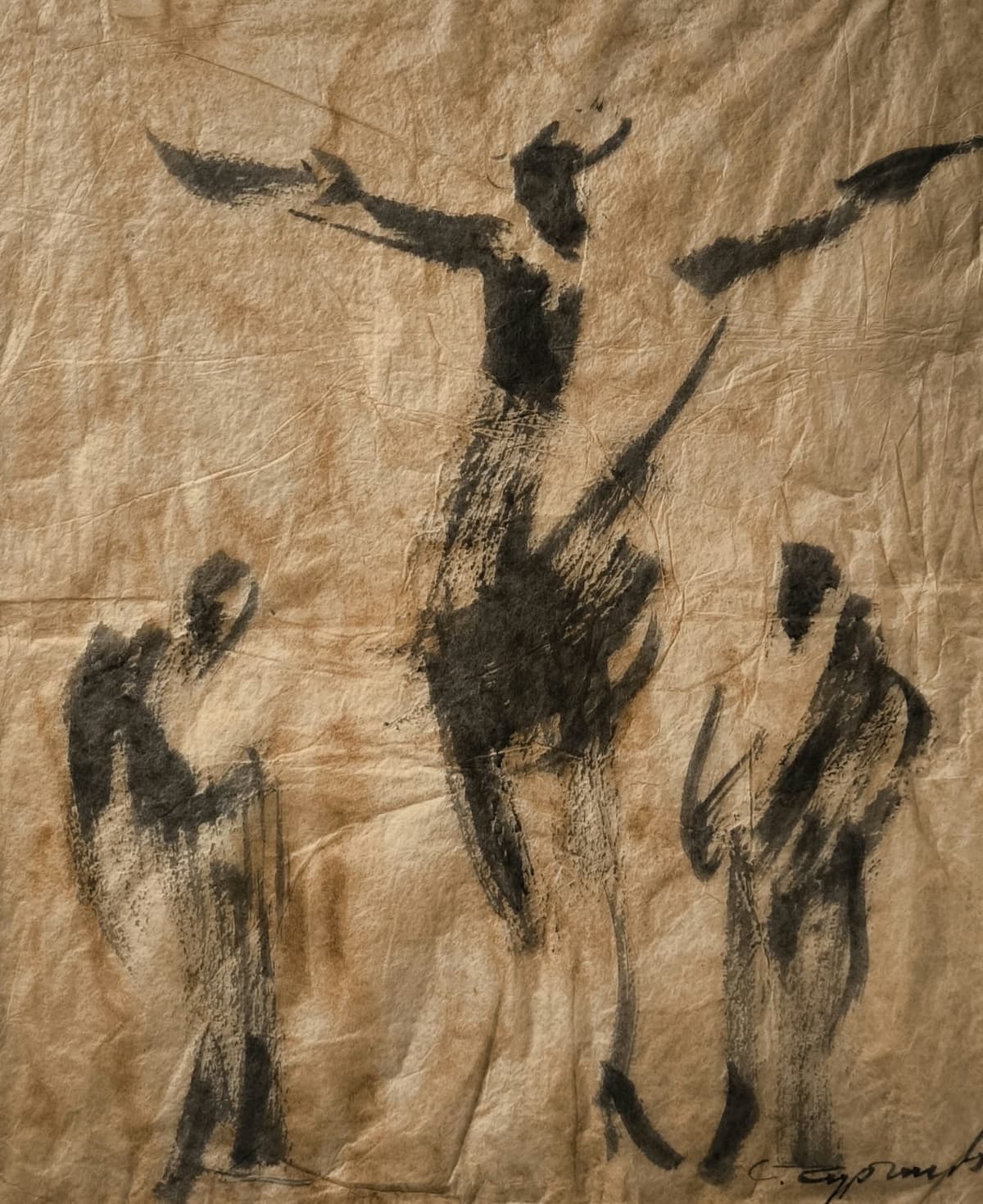 Art Title Untitled, Chinese ink on handmade rice paper #10