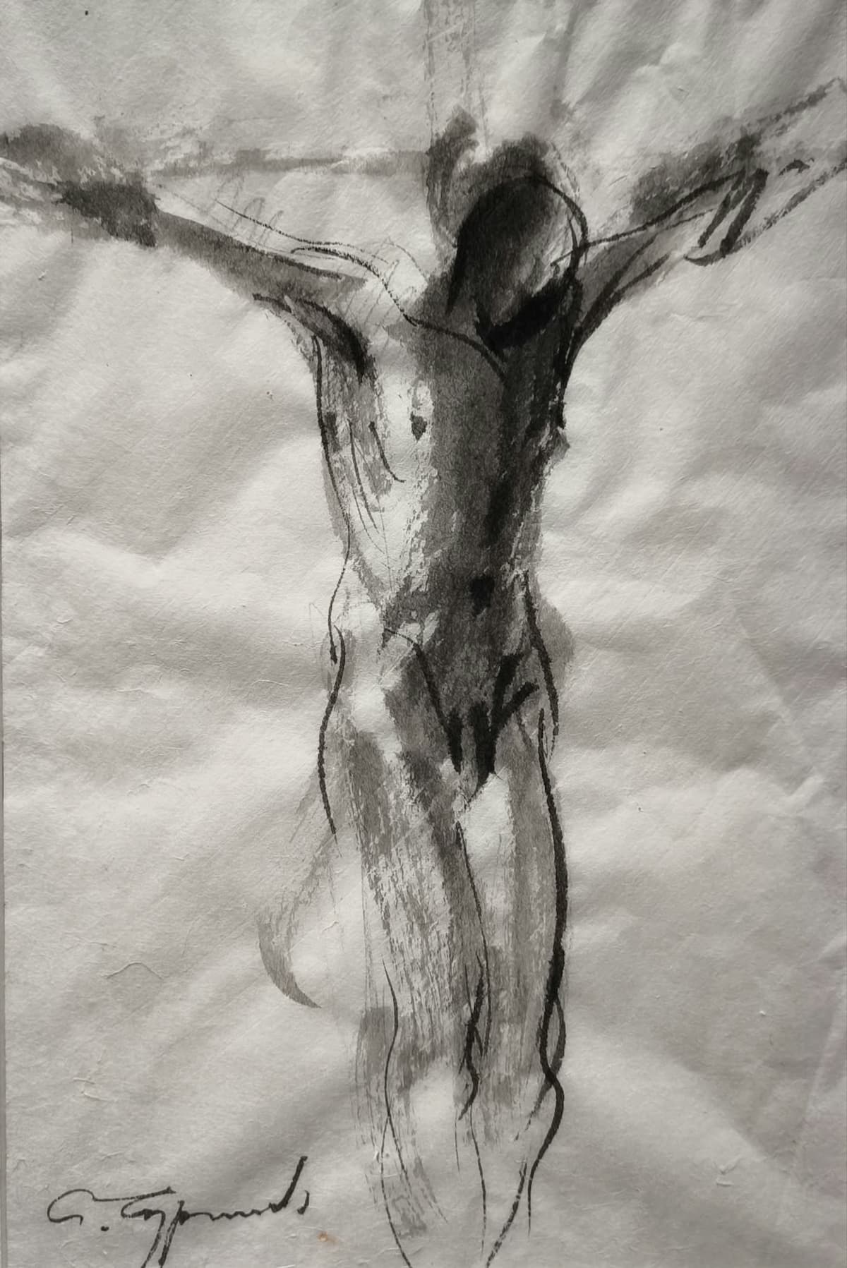 Art Title Untitled, Chinese ink on handmade rice paper #4