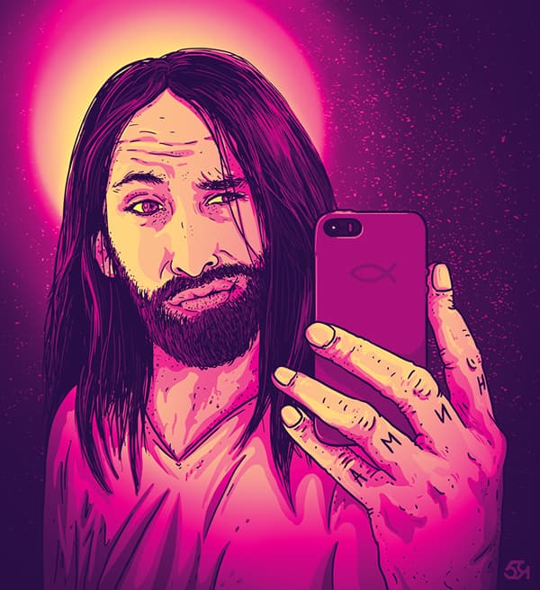 Art Title Jesus Selfie