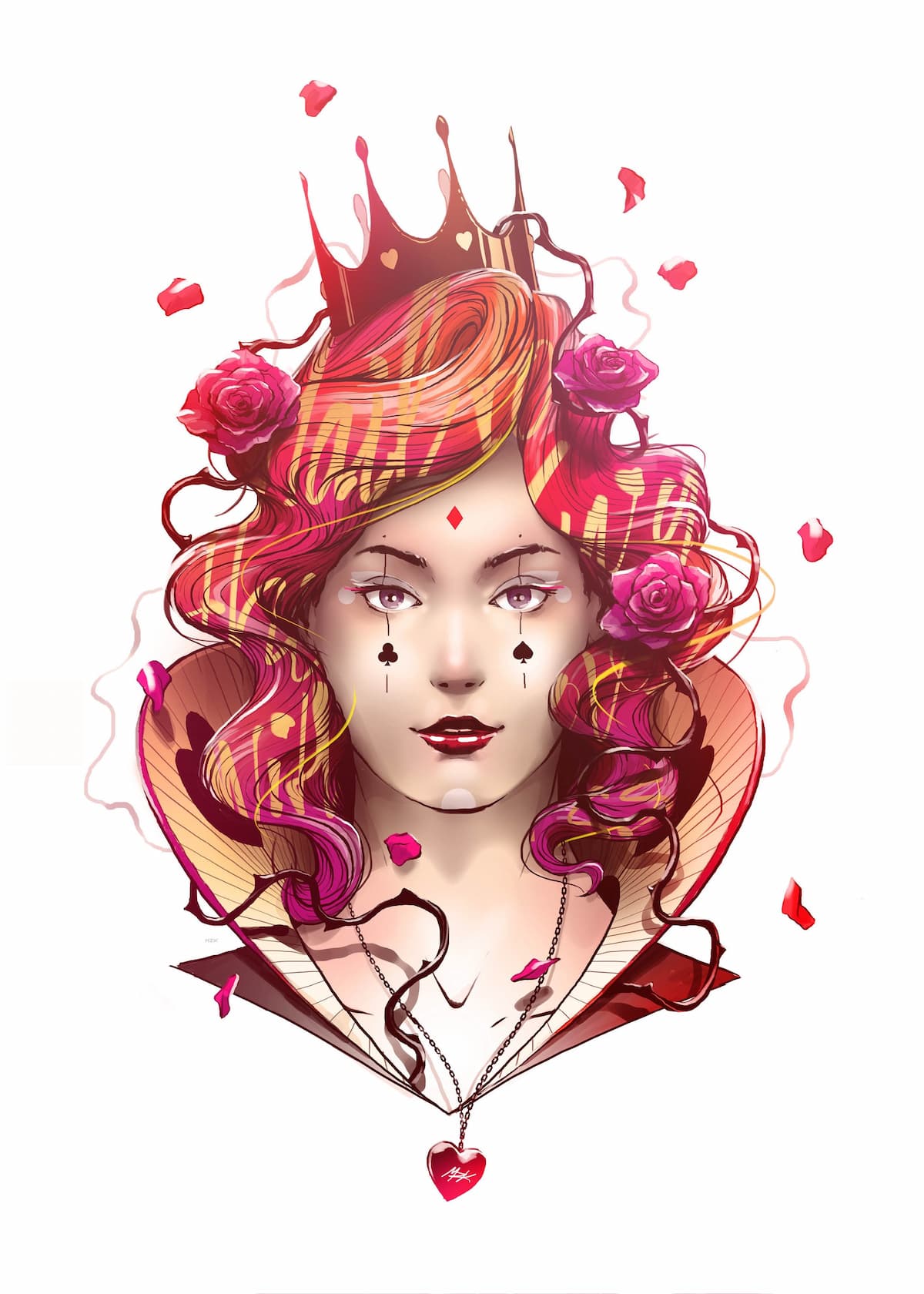 Art Title Queen Of Hearts