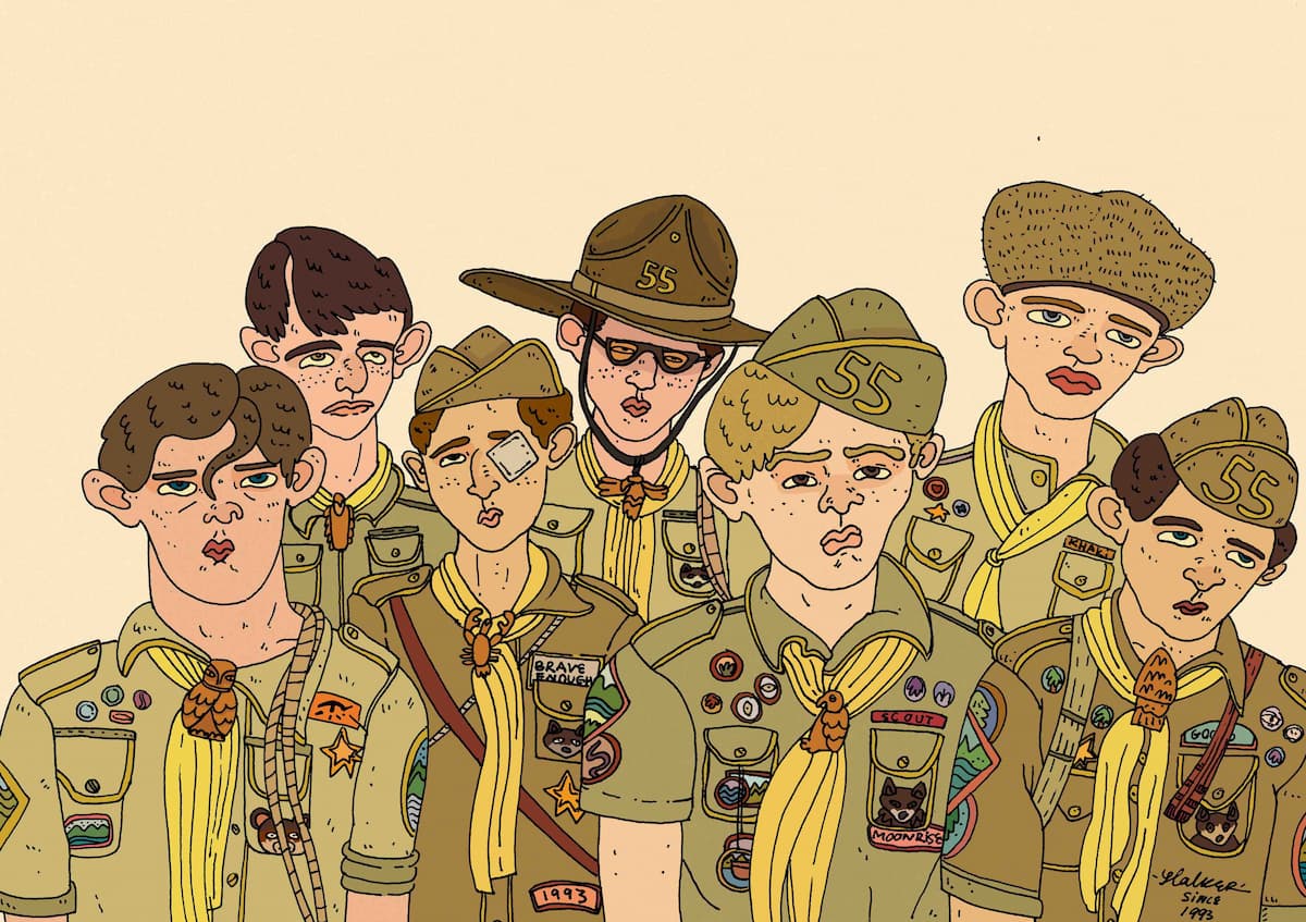 Art Title Moonrise Kingdom by Wes Anderson