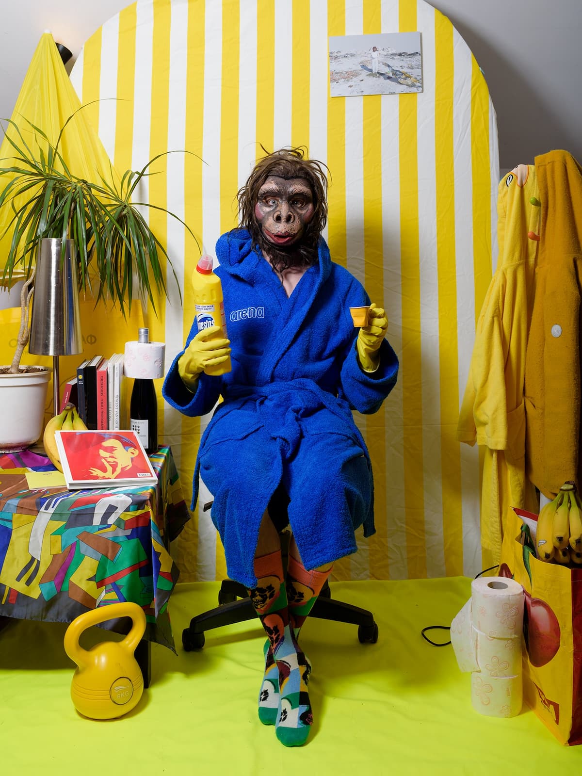 Art Title Monkey series, Yellow #3